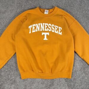 Vtg Tennessee Volunteers Sweatshirt Mens M Orange Gildan Pullover Crewneck NCAA